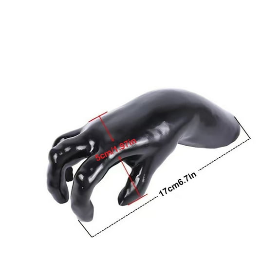 EUDIDV Spooky Halloween Ornaments Halloween Resin Horror Candle Decoration Horror Hands Candles For Halloween Wall Decoration Creepy Halloween Props