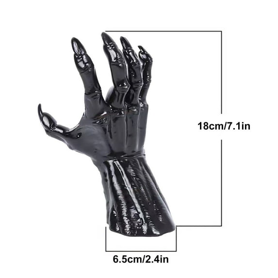 EUDIDV Spooky Halloween Ornaments Halloween Resin Horror Candle Decoration Horror Hands Candles For Halloween Wall Decoration Creepy Halloween Props