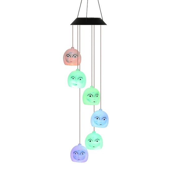 EUDIDV Spooky Halloween Ornaments Outdoor Decoration Of Wind Chime Lamp Of Energy On Halloween Creepy Props