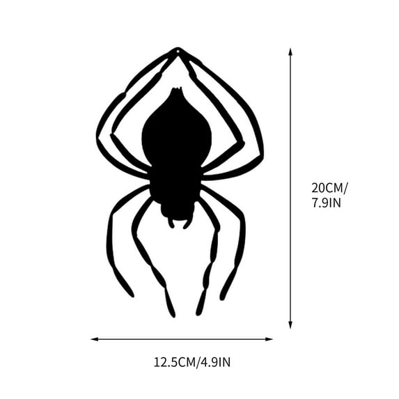 EUDIDV Spooky Ornaments Halloween Felting Spider Decor Home Decor DIY Wall Decal Bathroom Interior Halloween Party Supplies, 3 Different Styles Of Realistic Scary Black Pendant Creepy Props