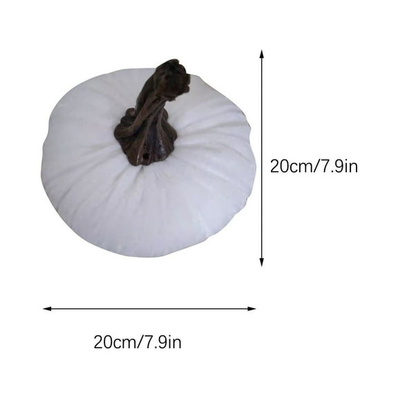 EUDIDV Spooky Ornaments Halloween Velvet Pumpkins Decor Super Soft Stuffed With Exquisite Creepy Props