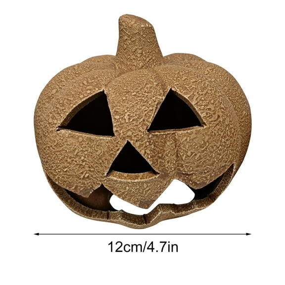 EUDIDV Spooky Props Reusable Halloween Firepit Pumpkin, Halloween Pumpkin Ceramic, Ceramic Fireproof Pumpkin Firepile Halloween Decoration Party, Barbecue, Bonfire, Firepla Halloween Decorations