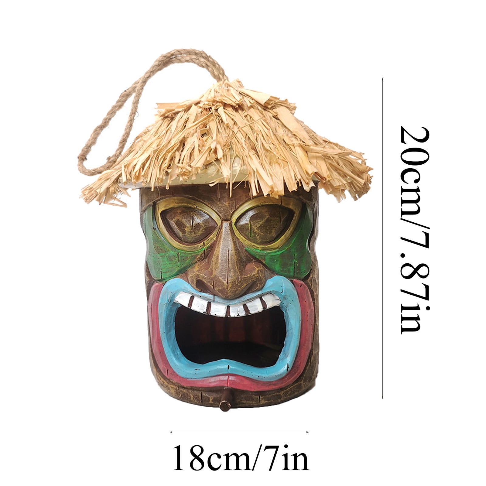 EUDIDV Suet Bird Feeder Ghost Face Tree Bird Feeder Hanging On Tree Decorations, Flower Gardens, Courtyard Outdoor Decorations, Handicrafts Avian Feast Station