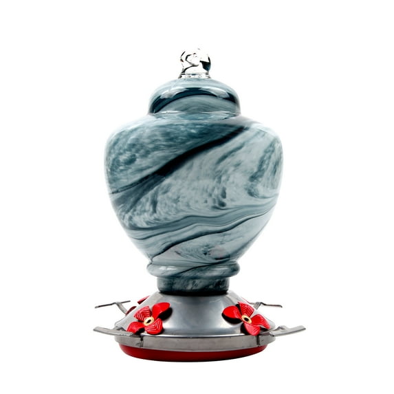 EUDIDV Suet Bird Feeder Hummingbird Feeder Hand Blown Glass Hummingbird Feeder Avian Feast Station
