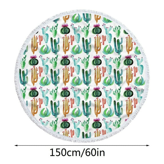 EUDIDV Towel - Quick Dry Round Printed Microfiber Beach Towel Super Lightweight Colorful Bath Towel Sandproof Beach Blanket Beach Mat Multi-Purpose Towel For Travel Swimming Pool Beach Towel