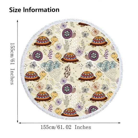EUDIDV Towel - Quick Dry Round Printed Microfiber Beach Towel Super Lightweight Colorful Bath Towel Sandproof Beach Blanket Beach Mat Multi-Purpose Towel For Travel Swimming Pool Beach Towel