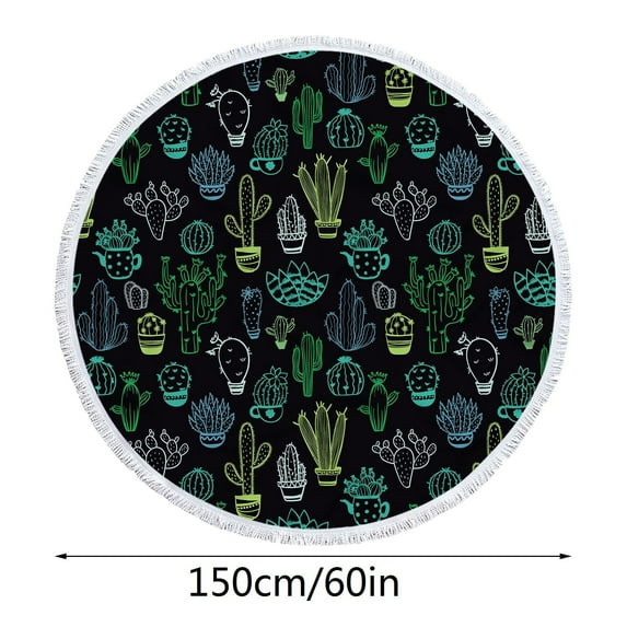 EUDIDV Towel - Quick Dry Round Printed Microfiber Beach Towel Super Lightweight Colorful Bath Towel Sandproof Beach Blanket Beach Mat Multi-Purpose Towel For Travel Swimming Pool Beach Towel