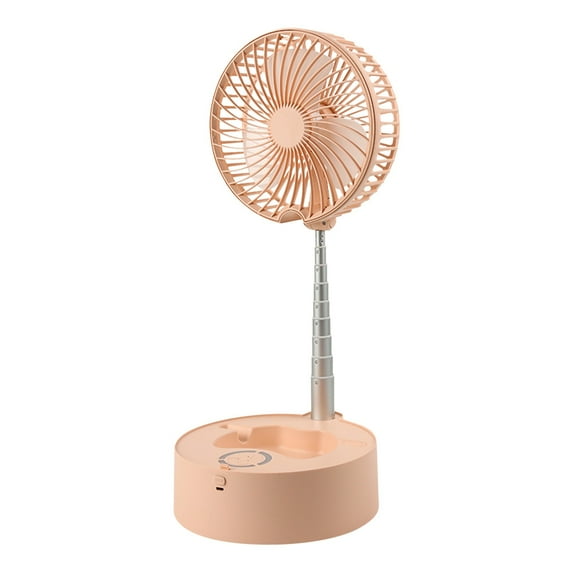 EUDIDV USB Fan Portable Portable Fan Rechargeable, Stand & Table Fan Folding Telescopic & Adjstable Height & LED Lighting With 3 Speeds Quiet For Office Home Outdoor Camping Mini Fan Portable