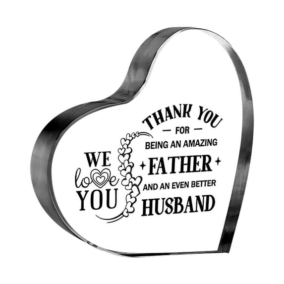 EUDIDV Valentine's Decor I Love You Keepsake Father's Day Birthday Gift Romantic Presents