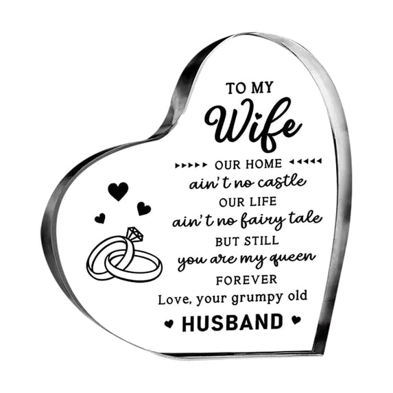 EUDIDV Valentine's Decor I Love You Keepsake Father's Day Birthday Gift Romantic Presents