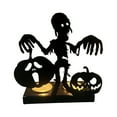 thumbnail image 1 of EUDIDV Witchy Candle Base Halloween Spooky Skeleton Ornament Party Ghost Festival Decoration Skeleton Candlestick Ornament Spooky Halloween Candlestick, 1 of 3