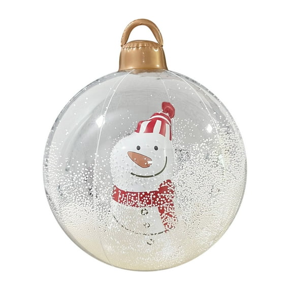 EUDIDV Xmas Decor Items 2024 Christmas Decoration Bell Ball 60cm Outdoor Christmas Inflatable Decorated Ball Pvc Inflatable Christmas Ball Christmas Tree Decorations Christmas Ornaments