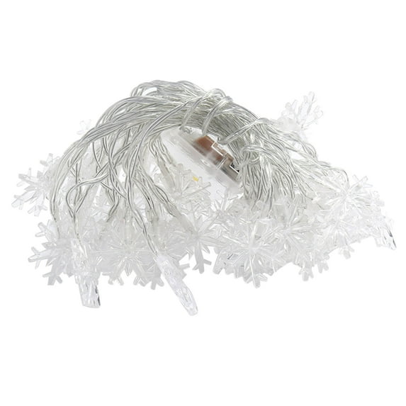 EUDIDV Xmas Decor Items 3 Meters Christmas Lights 20 LED Snowflake String Lights Lights For Patio Garden Party Home Decor Holiday Decorations