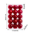 thumbnail image 1 of EUDIDV Xmas Decor Items 30 Of Christmas Ball Ornaments Shatterproof Christmas Decorations Christmas Tree Wedding Party Decorations Ball, 6cm Holiday Decorations, 1 of 2