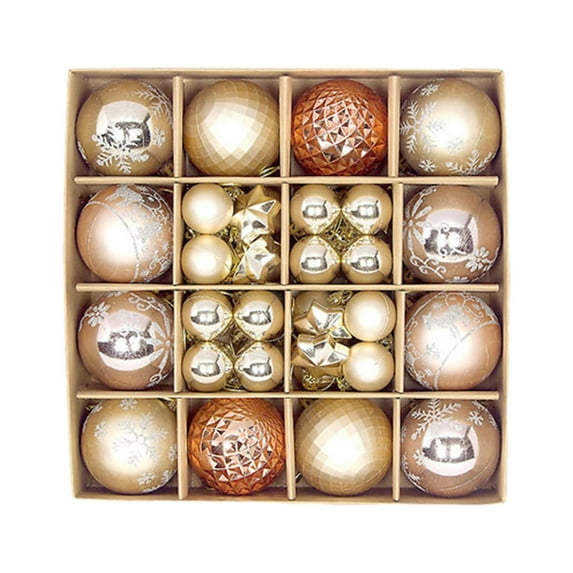EUDIDV Xmas Decor Items 44Pcs Colorful Christmas Hanging Balls - Christmas Proof Ball Ornaments For Party Christmas Tree Supplies Christmas Ornaments