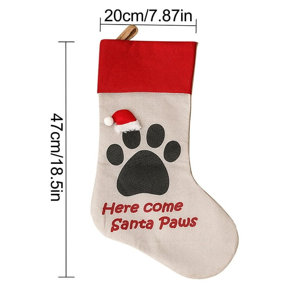 EUDIDV Xmas Decor Items And Dog Paw Christmas Tree Pendant Christmas Decorations Christmas Gift Bag Holiday Decorations