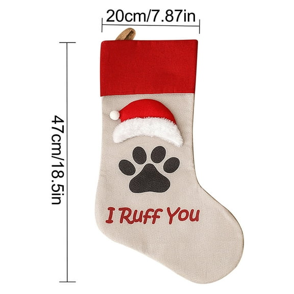 EUDIDV Xmas Decor Items And Dog Paw Christmas Tree Pendant Christmas Decorations Christmas Gift Bag Holiday Decorations