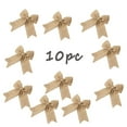 thumbnail image 1 of EUDIDV Xmas Decor Items Burlaps Bows Burlaps Bow Knot Burlaps Decorative Bowknot Natural Orname Holiday Decorations, 1 of 1