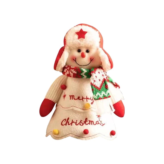 EUDIDV Xmas Decor Items Christmas Decorations, Large Capacity Knitted Fabric, Elderly Figures, Candy Boxes, Christmas Bags Christmas Ornaments