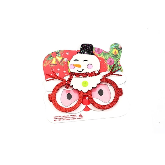 EUDIDV Xmas Decor Items Christmas Gift Children Glasses Decoration Christmas Children Gifts Christmas Glasses Ornaments Holiday Decorations