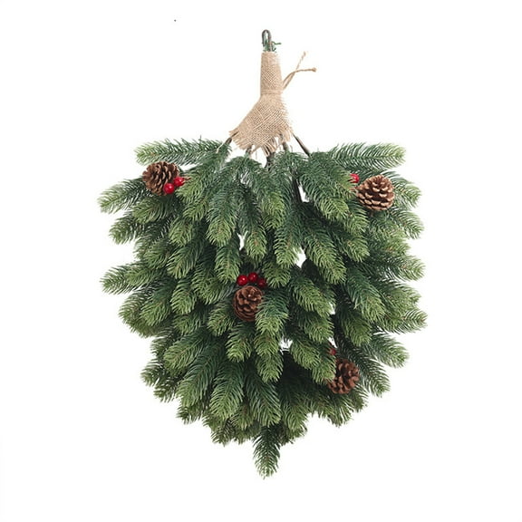 EUDIDV Xmas Decor Items Christmas Tree Wall Hanging Cafe Shop Wall Decoration Wreath Door Hanging Door Decoration Upside Down Tree Holiday Hanging Decor