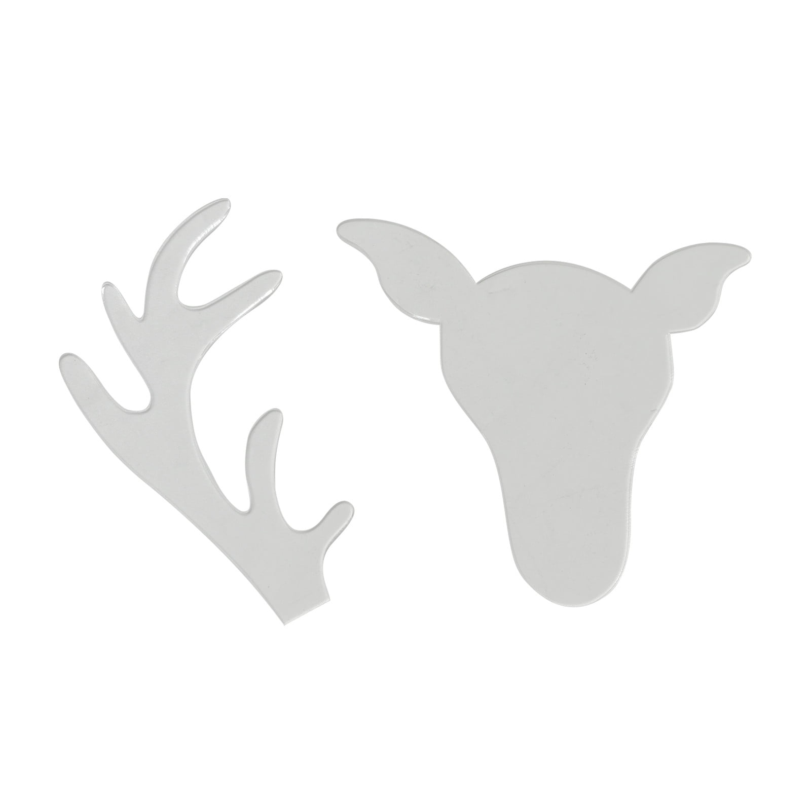 Mini Ruler Christmas EUDIDV Xmas Decor Items Deer Head Patchwork Ruler Sewing Ruler ...