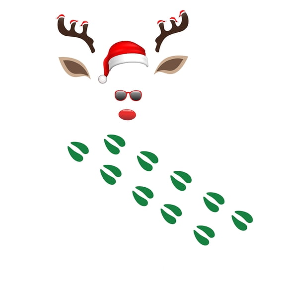 EUDIDV Xmas Decor Items Funny Christmas Door Sticker Holiday Wall Sticker Door Library Sticker Holiday Decorations