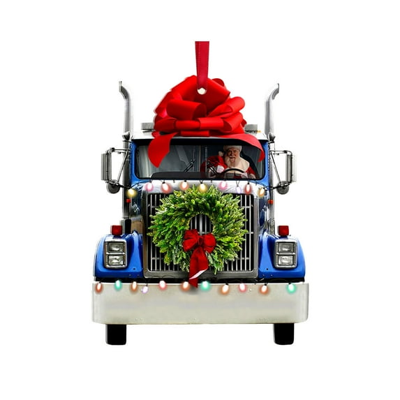 EUDIDV Xmas Decor Items New Cute Christmas Train Christmas Tree Decoration Holiday Gift Christmas Decorations, Cute Acrylic Pendant Hanging For Christmas Holiday Hanging Decor