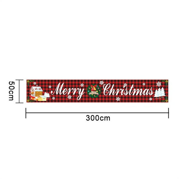 EUDIDV Xmas Decor Items Outdoor Merry Christmas Letters Banner Decorative Banner Flag Pull Decoration Holiday Decorations