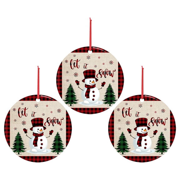 EUDIDV Xmas Decor Items Personalize Shaped Embellishments Hanging Ornaments For Christmas Decoration Holiday Decorations