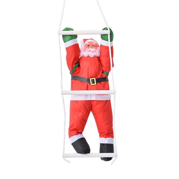 EUDIDV Xmas Decor Items Santa Claus on ladder Christmas decoration Christmas figure Santa Claus Holiday Decorations