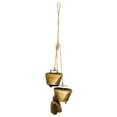 thumbnail image 1 of EUDIDV Xmas Decor Items Set Of 3 Christmas Bell Brass Cow Shabby Style Rustic Metal Hanging Giant Cow Bells Decor 4inch Hx3inch W/pcs Christmas Ornaments, 1 of 1
