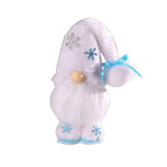 EUDIDV Xmas Decoration Ornaments Christmas Faceless Doll Standing Snowflake Decoration Ornaments Window Desktop Gnome Christmas Decorations Christmas Figurines