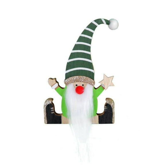 EUDIDV Xmas Decoration Ornaments Christmas Gnome's Wooden Ornaments Christmas Dwarf Dining Table Gnome Home Desktop Birthday New Year Christmas Statue Christmas Figurines