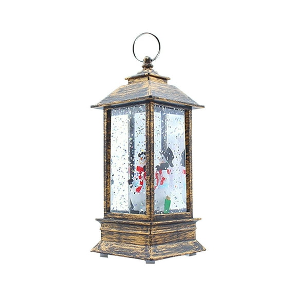 EUDIDV Xmas Decoration Ornaments Christmas Lantern Candlestick Lamp Night Light Old Man Snowman Decoration Night Light Desktop Ornament Christmas Ornament 100ML Christmas Figurines