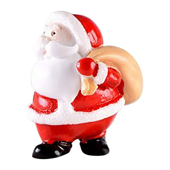 EUDIDV Xmas Decoration Ornaments Christmas Miniature Figurines, Mini Resin Santa Decoration For DIY Christmas Decoration Christmas Figurines