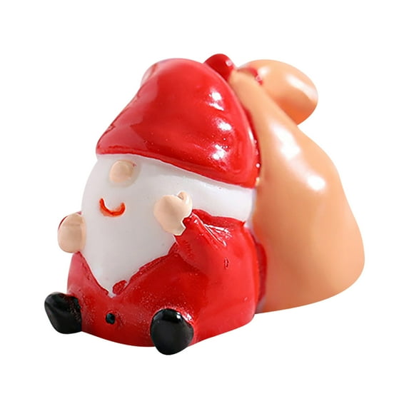 EUDIDV Xmas Decoration Ornaments Christmas Miniature Figurines, Mini Resin Santa Decoration For DIY Christmas Decoration Christmas Figurines