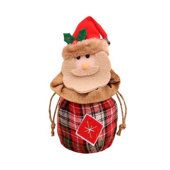 EUDIDV Xmas Decoration Ornaments Christmas Santa Snowman Gift Bag Candy Bag Christmas Eve Bag Storage Bag Decoration Pendant Christmas Figurines
