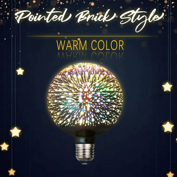 EUDIDV Xmas Decorative Lights 3DFireworks LED Bulb,3DFireworks Decorative Lamp Scatter Lamp Christmas Day Exclusive Festive Supplies