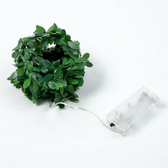EUDIDV Xmas Decorative Lights Leaf Garland Holiday Lamp LED String Lights Wedding Party Art Decoration Festive String Lights