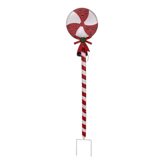 EUDIDV Xmas Ornaments Christmas Iron Christmas Outdoor Solar Garden Lights Snowman Candy Lawns Lights Garden Holiday Ambiance Decorative Lights Festive Supplies