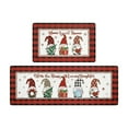 thumbnail image 1 of EUDIDV Xmas Ornaments Christmas Kitchen Floor Mats Set Of Two Household Bedroom Carpet Doormat Entry Bathroom Doorway Stain Resistants Mats Entry Door Mats Christmas Decorations, 1 of 6