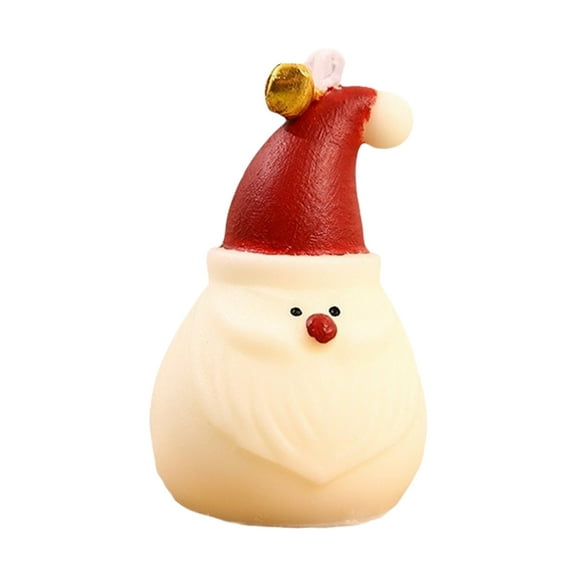 EUDIDV Xmas Products Handmading Bell Santa Claus Candle Holiday Table Window Fireplace Mood Decoration Ornaments Home Scented Candle Festive Supplies
