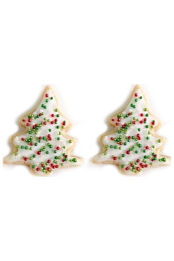 Xmas Tree Decor 2024 New Christmas Tree Stud Earrings Oil Drop Christmas Tree Stud Earrings Women's Stud Earrings Christmas Lady Stud Earrings Christmas Ornaments