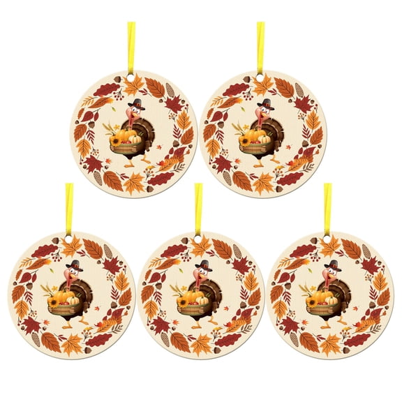 EUDIDV Xmas Tree Decor 2024 Ornament Fall Thanksgiving Turkey Wedding Party Decor New PVC Holiday Hanging Decor
