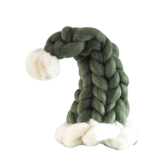 EUDIDV Xmas Tree Decor Christmas Hat Chunky Wool Christmas Hat Christmas Tree Decoration Woolen Knit Hat Lollipop Bottle Hat Christmas Ornaments