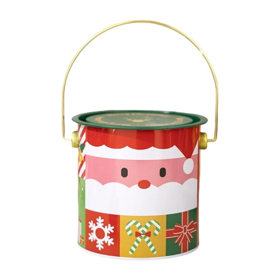 EUDIDV Xmas Tree Decor Christmas Vintage Cookies Jar Cookiess Jars For Kitchen Counter Airtight Jar Cookies Containers Cookies Tin With Lids For Gift Giving Large Cookies Christmas Ornaments