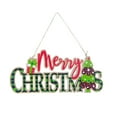 thumbnail image 1 of EUDIDV Yuletide Gate Label Christmas Decorations Wooden Letter Hangings Merry Christmas Wooden Sign Hanging Christmas Tree Pendants Christmas Gate Sign Festive Gate Plaque, 1 of 3