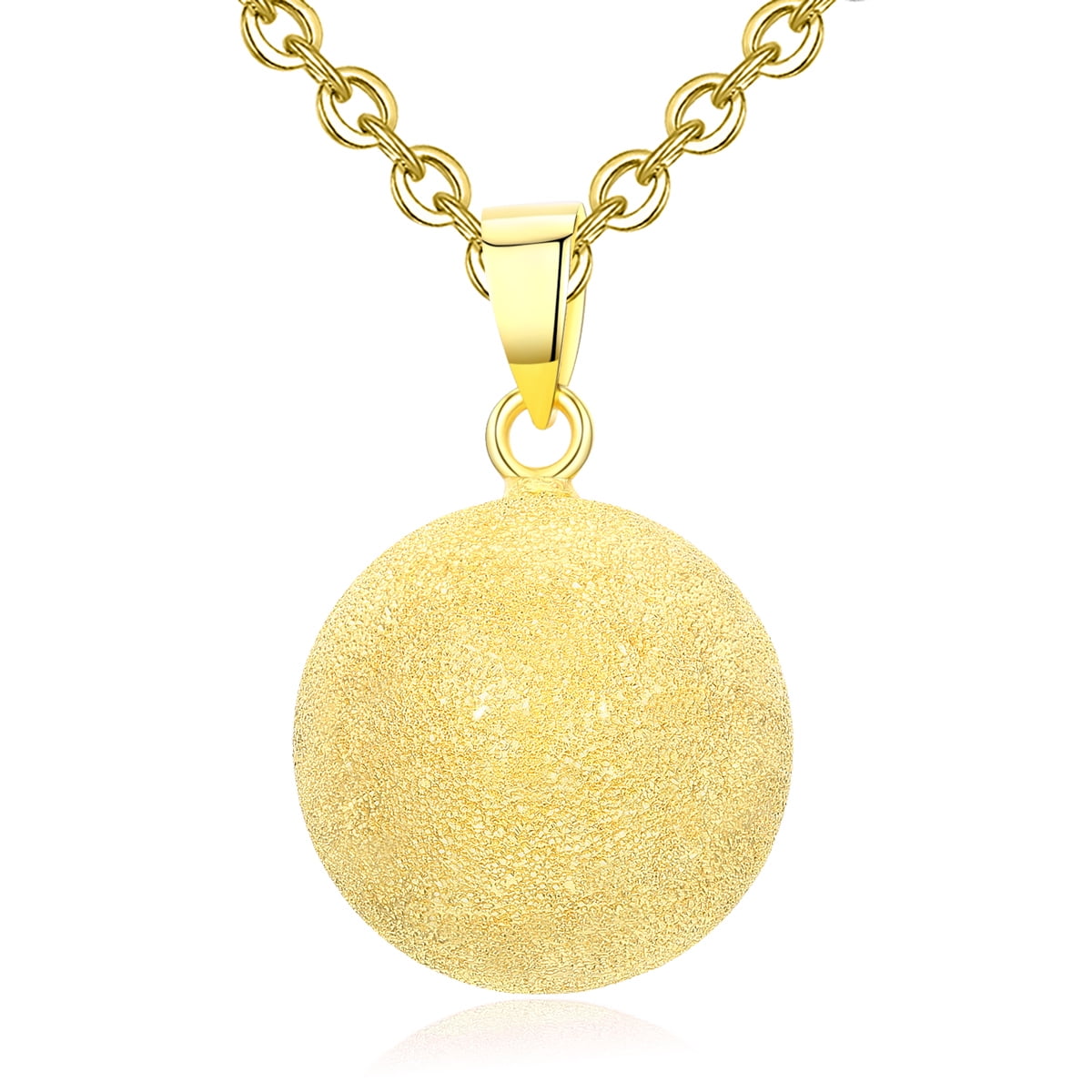 EUDORA Harmony Bola Ball Necklace - Pregnancy Chime Pendant With 30" & 45" Chains (Gift For Mom)