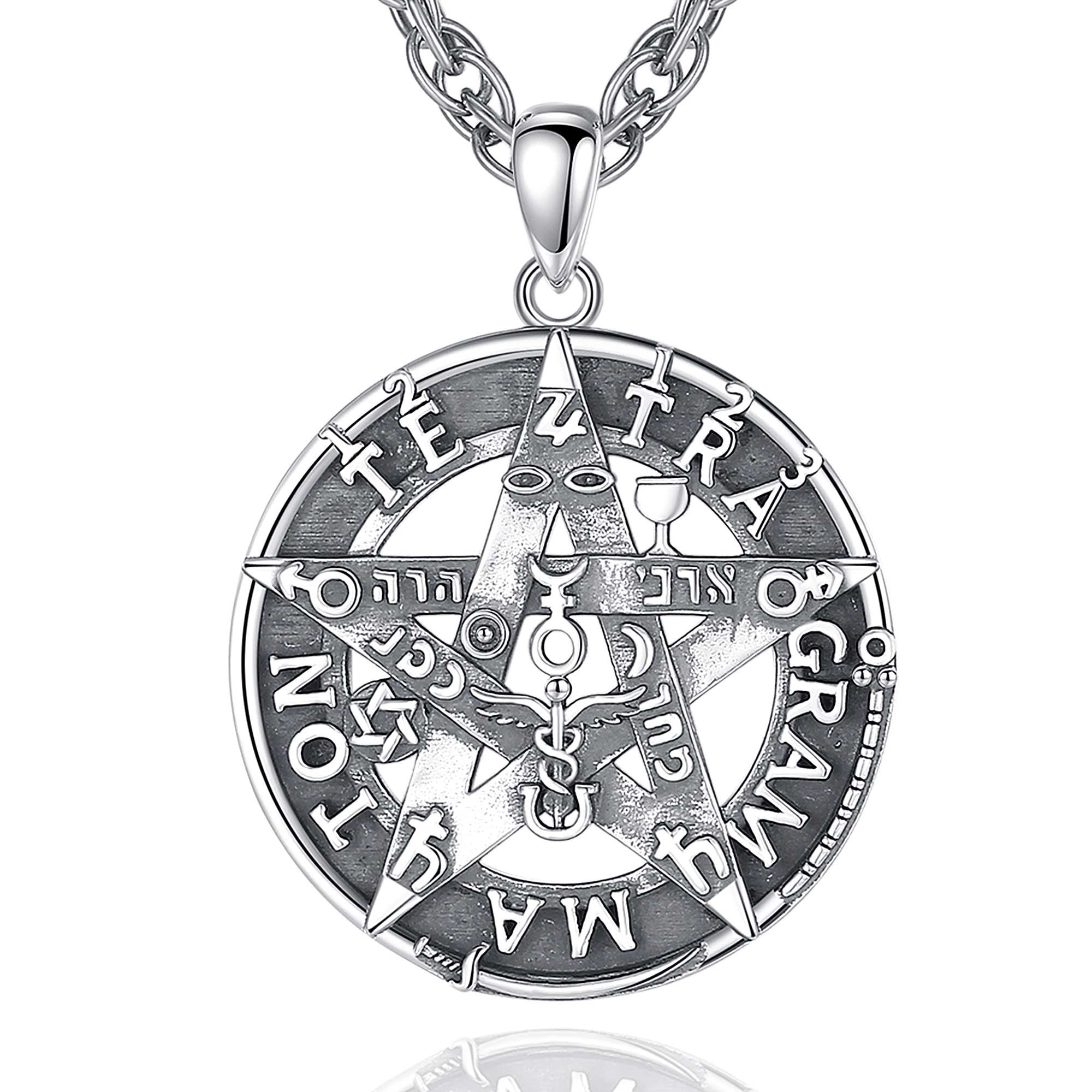 925 Sterling Silver Witches Knot Pendant Necklace - Hecate, Lilith, Pagan Spiritual Jewelry For Women & Men